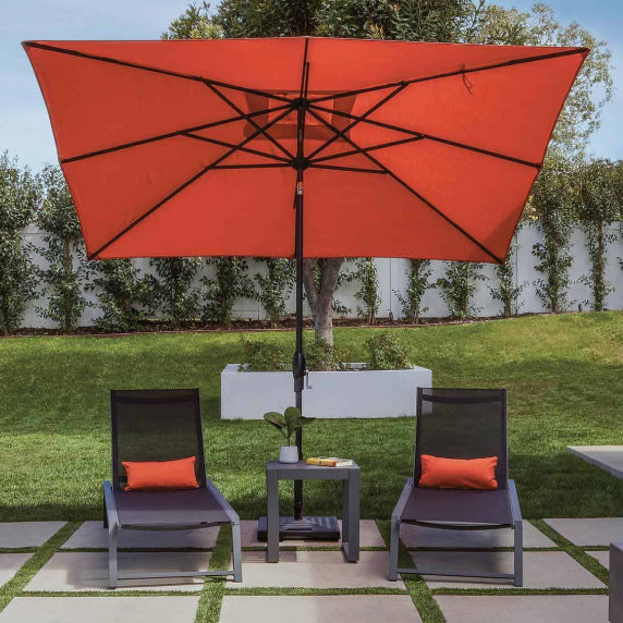 gracious living patio umbrella Alpha Joy 15ft Extra Large Outdoor Double-Sided with So In commercial applications PURPLE LEAF 11-ft Aluminum Beige