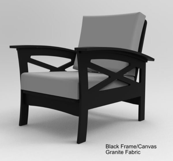 Beaver Spring Deep Seating Chair Black