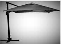 10'x10' Zhengte Sunbrella Canvas Coal