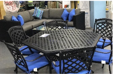 54" Hexagon Cast Aluminum Table